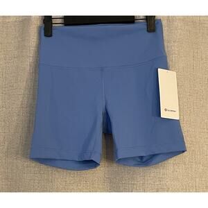 Lululemon Wunder Train High-Rise Short 6" Oasis Blue Size 8 NEW With Tags